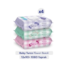 Baby Turco Flower Bunch Islak Havlu 12X90 (1080 Yaprak)