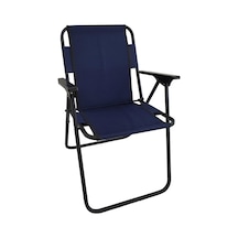 Bofigo Katlanır Sandalye, Lacivert, Metal Gövde, 80 Cm Yükseklik, Kamp Ve Bahçe İçin Çok Renkli
