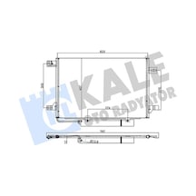 Kale 382515 Klima Radyatörü Kondanser - Mercedes A-class 2004-2012 A 200 Cdi Dizel 1695000754 - 1695000354 - 1695001254 - A1695000354 - A1695000754 - A1695001254