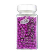 4 Mm Mor Boncuk Şeker 250 G Pasta Ve Tatlı Süsleme Şekeri