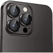 Buff 13 Pro / 13 Pro Max Screen Protector 9h Safir Cam Kamera Metal Lens Koruyucu Siyah, Buff Labs