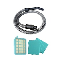 Philips Uyumlu Fc 8672 Çelik Telli Süpürge Hortumu Ve Hepa Filtresi 4 Süngerli