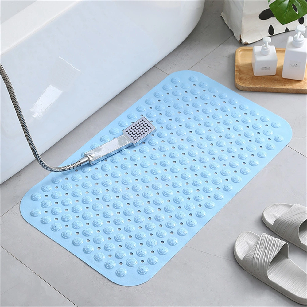 Youmex Mavi Pvc Banyo Yuvarlak Paspas, Suction Cuplı, Dürtüsel Ayak Massage, Yıkanma Yatağı Havuzu Tabanı, Kaymazsız, 46x46cm Diğer