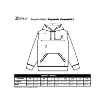 Marshall Logo Siyah Fermuarlı Kapşonlu Sweatshirt