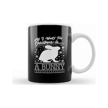 All I Want For Christmas Is A Bunny Knit Pattern Kupa Bardak Porselen Karışık