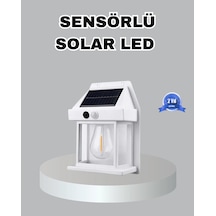 Üç Modlu Güneş Enerjili Duvar Lambası 1800mah Bataryalı Ve Hareket Sensörlü