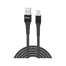 FitPlus Strong ST-111 Micro USB Data/Şarj Kablosu 3A 1 MT- Siyah