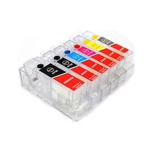 Canon Pgı 520 Clı 521 Uyumlu Kolay Dolan Kartuş 6 Renk