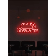 Twins Led Shawarma Yazılı Ve Şekilli Neon Tabela Kırmızı Model:model:40933366 Kırmızı