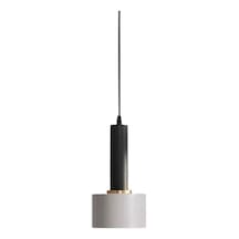 Rsylight Retro Metal Modern Dekoratif Rustik Tekli Siyah Avize Siyah