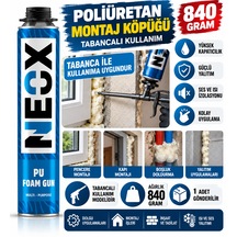 Poliüretan Montaj Köpüğü Tabancalı Kullanım Modelidir 840 Gram 1 Adet