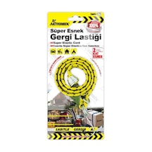 Süper Esnek Gergi Lastiği - 2 Metreye Kadar Esner Bagaj Tavan Sarı
