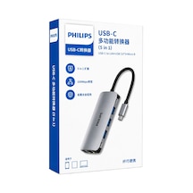 Philips Swr1607h/93 Usb-c 5'i 1 Arada Hub - Rj45 Ethernet + 3 Port Usb 3.0