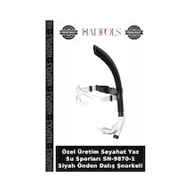 Özel Üretim Seyahat Yaz Su Sporları Sn-9870-1 Siyah Önden Dalış Şnorkeli
