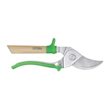 Opinel Ahşap Sap Bahçe Budama Makası Yeşil