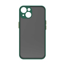 Apple iPhone 14 Uyumlu Klfs Hux Kılıf-koyu Yeşil Koyu Yeşil