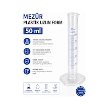 Mezür Plastik Uzun Form 50 Ml