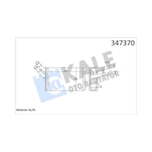 Kale 347370 Kalorifer Radyatörü - Audi A4 1995-2001 1.8 T 8d1819030a - 8d1819030b - 8d1819031a - 8d1819031b - 8d1819031c - 893819030a - 893819030b - 893819031c - 893819031d - 8d1819030c