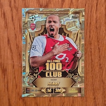 Topps Match Attax 2027 Thierry Henry 100 Club Oyun Kartı