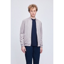 Hatemoğlu Gri Regular Fit Bomber Yaka Mevsimlik Mont 35123023d003 Ag1 Gri