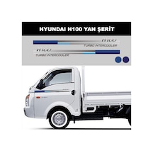 Hyundai H100 - Yan Kapı Sticker - Set - Emhy10102H