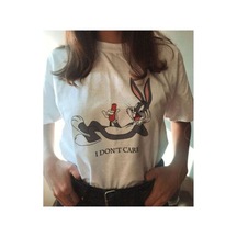 Kalic Studio I Don't Care - T-shirt Beyaz