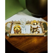 Eternal Damat Kahve Tepsisi Gold Gold