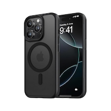 Pro Max Için İle Uyumlu Luxo Serisi Yüksek Kalite Kılıf Ultra Şeffaf Görünüm Ve Standlı Ergonomik Tasarım Siya Diğer