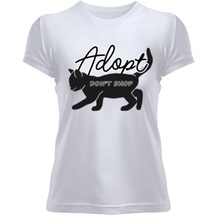 Kedi-Kabul Et Alışveriş Yapma Kadın Tişört