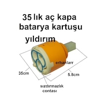 Aç Kapa Batarya Kartuşu Batarya İçi Ayaksız 35lık Kartuş Küçük Ay