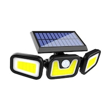 Powermaster Mx-w771b Sensörlü 3 Modlu 90 Cob Ledli Solar Aydınlatmalı Duvar Lambası