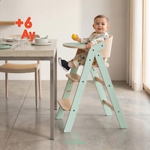 Mamatoyz Mychair All İn One Mint Versiyonu Doğal Ahşap Mama Sandalyesi
