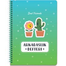 Keskin 16 23 Spiralli Sert Karton Kapak Arkadaşlık Defteri - No:02 Çok Renkli