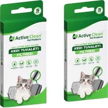 Active Clean Kedi Tuvalet Filtresi 5 Li Paket 2 Adet