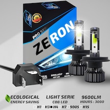 Xenon H4 Led Araba Far Ampül Xenon Led Uzun Kısa Şimşek Etkili Pro Seri Slim Kasa
