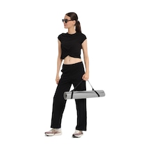 Sportive Marana Cropped Top Kadın Siyah Günlük Stil T-shirt 25kk1032-syh 1776514 SIYAH