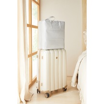 Ocean Home Textile Gri Balıksırtı Ayakkabı Taşıma Seyahat Çantası 36 X 41 X 20 Cm