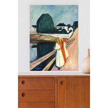 The Girls On The Bridge - Edvard Munch Sanatsal Poster