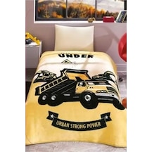 Özdilek Prime Tek Kişilik Battaniye 155x215 -constraction Sarı Sarı