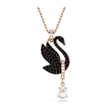 5678045 Swarovski Kolye Swan:pend Xs Neck Rc06/ros Beyaz - Siyah