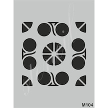 Stencil Boyama Şablonu 15x20 Cm. M104