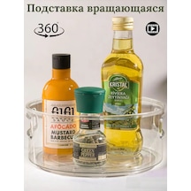 Limon Kitchen Şeffaf Dönen Saklama Standı 160145590 Beyaz