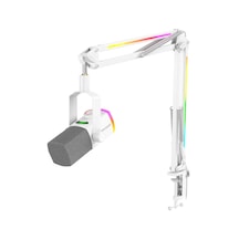 Fifine Ampligame Am8prot Xlr/usb Rgb Dinamik Beyaz Mikrofon Seti