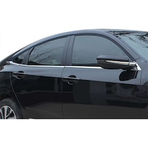 Honda Civic 10 Cam Çıtası 8 Prç Krom 2016 ve Sonrası