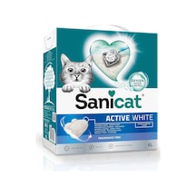 Active White Topaklanan Kedi Kumu Kokusuz 6l