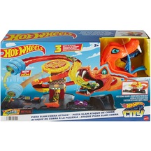 Htn81 Hot Wheels Pizza Dükkanında Kobra Macerası Oyun Seti