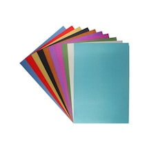 Simli Karton 250 Gr. 10Lu Karışık Renk 20X30 Cm. -Sim Dökmez