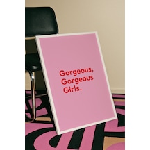Gorgeous Girl Dekoratif Poster Beyaz Çerçeveli