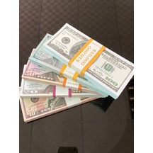 Aykar 500 Adet Karma Dolar Geçersiz Düğün Film Dizi Paraları