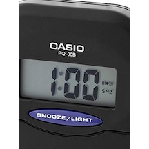 Casio Pq-30b-1df Masa Saati, Siyah, Standart Abanoz - Beyaz